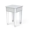 Set Mirrored Nightstand Bedside Table End Table Console Entryway Bedside Sofa Table With Drawer For Bedroom Living Room Silver 2 Set Mirrored Nightstand Bedside Table End Table Console Entryway Bedside Sofa Table With Drawer For Bedroom Living Room Silver -Bedroom Furniture Shop 000394e7288d49b5b5a362258242a4de