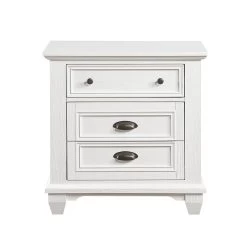 White Finish Two Drawers Nightstand 1pc Traditional Framing Wooden Bedroom Furniture -Bedroom Furniture Shop 00b65b13bf4d4b28afef4cda13603542