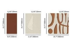 3 Pieces Japandi Abstract 3D Geometric Wall Decor Sculpture Art Set Living Room Bedroom -Bedroom Furniture Shop 059cd3314c46749391eddfb8812391cb