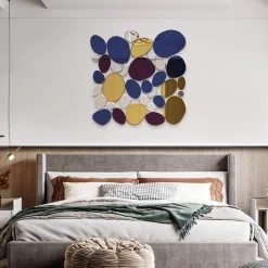 Extra 10% OFF 31.5" Large Abstract Irregular Colorful Pebble Wall Mirror Decor Art Living Room Bedroom -Bedroom Furniture Shop 05c379c22ccc580f6e43ce2562f9fcf1