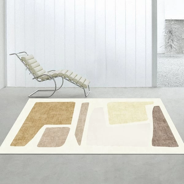 Modern 6' X 9' Abstract Geometric Faux Cashmere Indoor Area Rug Living Room Bedroom 4 Modern 6' X 9' Abstract Geometric Faux Cashmere Indoor Area Rug Living Room Bedroom - Image 2
