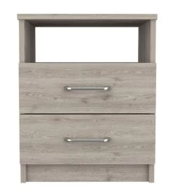 Homezia Modern And Stylish Light Grey Particle Bedroom Nightstand -Bedroom Furniture Shop 07dbec0e91a84340a5ca15331e43969e
