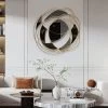 Modern Abstract Gold Twisted Metal & Stainless Steel Wall Decor Art Living Room Bedroom -Bedroom Furniture Shop 0924af2c0636b93fc247832a9b826a4b