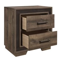 Rustic Style 1pc Nightstand Two-Tone Finish Embossed Faux-Wood Bedside Table Bedroom Furniture Multicolor 15 Rustic Style 1pc Nightstand Two-Tone Finish Embossed Faux-Wood Bedside Table Bedroom Furniture Multicolor -Bedroom Furniture Shop 0bffadce53424f1fb9c2e9d7fe894c8c