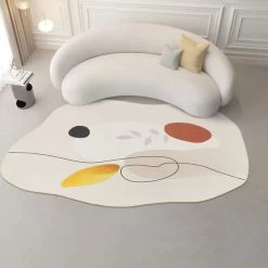3'x 5' Modern Abstract Painting Area Rug Decorative Living Room Bedroom Irregular Carpet -Bedroom Furniture Shop 0e90b18eca408dc3273a9a63ac860a92