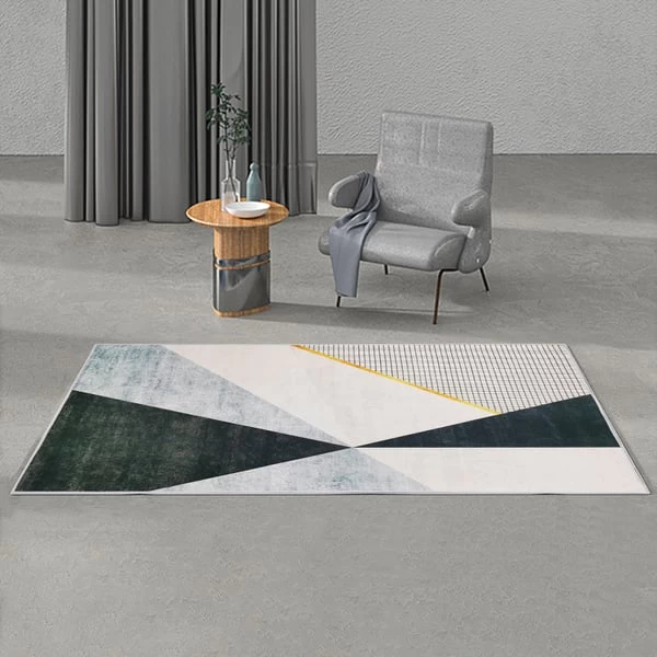 Modern Geometric Indoor Area Rug 3' X 5' Living Room Bedroom Carpet 4 Modern Geometric Indoor Area Rug 3' X 5' Living Room Bedroom Carpet - Image 2