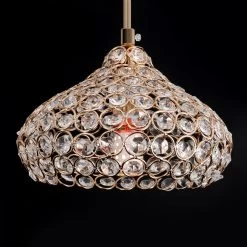 1-Light Crystal Ceiling Pendant Light Fixture For Dining Room Bedroom - 7.1x7.1" Lampshade 39 1-Light Crystal Ceiling Pendant Light Fixture For Dining Room Bedroom - 7.1x7.1" Lampshade -Bedroom Furniture Shop 1 Light Crystal Ceiling Pendant Light Fixture for Dining Room Bedroom 17