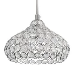 1-Light Crystal Ceiling Pendant Light Fixture For Dining Room Bedroom - 7.1x7.1" Lampshade 29 1-Light Crystal Ceiling Pendant Light Fixture For Dining Room Bedroom - 7.1x7.1" Lampshade -Bedroom Furniture Shop 1 Light Crystal Ceiling Pendant Light Fixture for Dining Room Bedroom 7