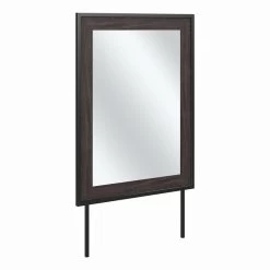 Kathy Ireland® Home By Bush Furniture Atria Bedroom Mirror In Charcoal Gray - Bush Business Furniture ARA130CR