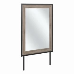 Kathy Ireland® Home By Bush Furniture Atria Bedroom Mirror In Modern Hickory - Bush Business Furniture ARA130MH