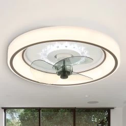 18" Flush Mount Ceiling Fan App Control Bedroom Ceiling Fan With LED Kit Included 3 Color Temperature 6 Fan Speed - 18.5 15 18" Flush Mount Ceiling Fan App Control Bedroom Ceiling Fan With LED Kit Included 3 Color Temperature 6 Fan Speed - 18.5 -Bedroom Furniture Shop 18E2809D Flush Mount Ceiling Fan App Control Bedroom Ceiling Fan with LED Kit Included 3 Color Temperature 6 Fan Speed 3