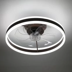 19.7" Modern App Control Remote Control Ceiling Fan Dimming Light Kit Included Bedroom Ceiling Fan With 3 Color Tones 6 Speed -Bedroom Furniture Shop 19.7E2809D Modern App Control Remote Control Ceiling Fan Dimming Light Kit Included Bedroom Ceiling Fan with 3 color tones 6 Speed 10