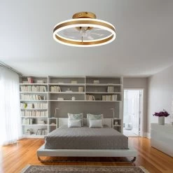 19.7" Modern App Control Remote Control Ceiling Fan Dimming Light Kit Included Bedroom Ceiling Fan With 3 Color Tones 6 Speed -Bedroom Furniture Shop 19.7E2809D Modern App Control Remote Control Ceiling Fan Dimming Light Kit Included Bedroom Ceiling Fan with 3 color tones 6 Speed 12