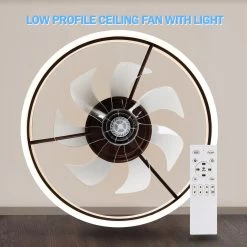 19.7" Modern App Control Remote Control Ceiling Fan Dimming Light Kit Included Bedroom Ceiling Fan With 3 Color Tones 6 Speed -Bedroom Furniture Shop 19.7E2809D Modern App Control Remote Control Ceiling Fan Dimming Light Kit Included Bedroom Ceiling Fan with 3 color tones 6 Speed 6