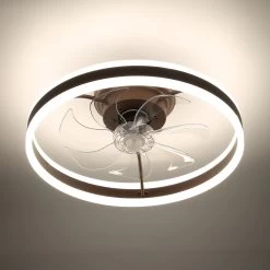 19.7" Modern App Control Remote Control Ceiling Fan Dimming Light Kit Included Bedroom Ceiling Fan With 3 Color Tones 6 Speed -Bedroom Furniture Shop 19.7E2809D Modern App Control Remote Control Ceiling Fan Dimming Light Kit Included Bedroom Ceiling Fan with 3 color tones 6 Speed 8