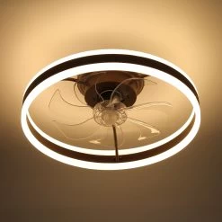 19.7" Modern App Control Remote Control Ceiling Fan Dimming Light Kit Included Bedroom Ceiling Fan With 3 Color Tones 6 Speed -Bedroom Furniture Shop 19.7E2809D Modern App Control Remote Control Ceiling Fan Dimming Light Kit Included Bedroom Ceiling Fan with 3 color tones 6 Speed 9