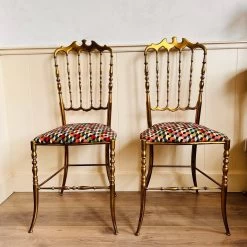 1960s Italian Brass Chairs, Hollywood Regency Style, Couple Pair Of Golden Brass Romantic Boudoir Chair, Bedroom Chairs -Bedroom Furniture Shop 1960s italian brass chairs hollywood regency style couple pair of golden brass romantic boudoir chair bedroom chairs sku64453412 0 2