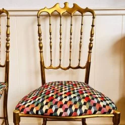 1960s Italian Brass Chairs, Hollywood Regency Style, Couple Pair Of Golden Brass Romantic Boudoir Chair, Bedroom Chairs -Bedroom Furniture Shop 1960s italian brass chairs hollywood regency style couple pair of golden brass romantic boudoir chair bedroom chairs sku64453412 0 5