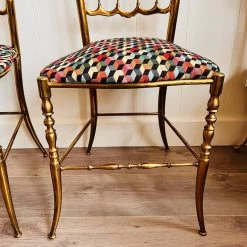 1960s Italian Brass Chairs, Hollywood Regency Style, Couple Pair Of Golden Brass Romantic Boudoir Chair, Bedroom Chairs -Bedroom Furniture Shop 1960s italian brass chairs hollywood regency style couple pair of golden brass romantic boudoir chair bedroom chairs sku64453412 0 6