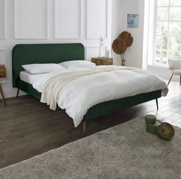 Giovanni Emerald Plush Upholstered Bed Frame 3 Giovanni Emerald Plush Upholstered Bed Frame