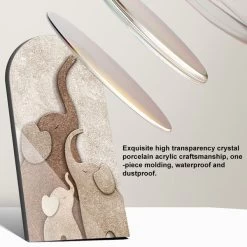 31.5" Arched LED 3D Acrylic Elephant Moon Wall Sculpture Art Decor Living Room Bedroom -Bedroom Furniture Shop 1b54e28f03d844c2f20c562dbcbb0482