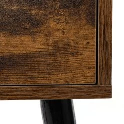 Set Of 2 Mid Century Nightstand, Side Table With Drawer And Shelf, End Table For Living Room Bedroom, Rustic Brown Brown -Bedroom Furniture Shop 1c0410cacc294c51b7475274628197fd