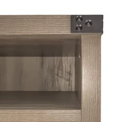 Farmhouse Nightstand, Rustic Oak End Table Side Table Side Cabinet, Bedside Table With Barn Door And Open Shelf For Bedroom, Living Room, Rustic Oak Oak -Bedroom Furniture Shop 1deb740779a54d43a5e61c88110676b2