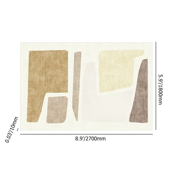 Modern 6' X 9' Abstract Geometric Faux Cashmere Indoor Area Rug Living Room Bedroom 7 Modern 6' X 9' Abstract Geometric Faux Cashmere Indoor Area Rug Living Room Bedroom - Image 5