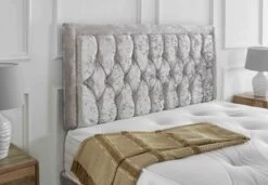 Divan Set Upholstered In Crushed Velvet Material – Matching Headboard & Choice Of Mattress -Bedroom Furniture Shop 2 2 600x416 1