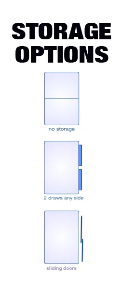 Kids Navy Divan Bed Set + Storage Options + Hand Tufted Mattress 4 Kids Navy Divan Bed Set + Storage Options + Hand Tufted Mattress - Image 2