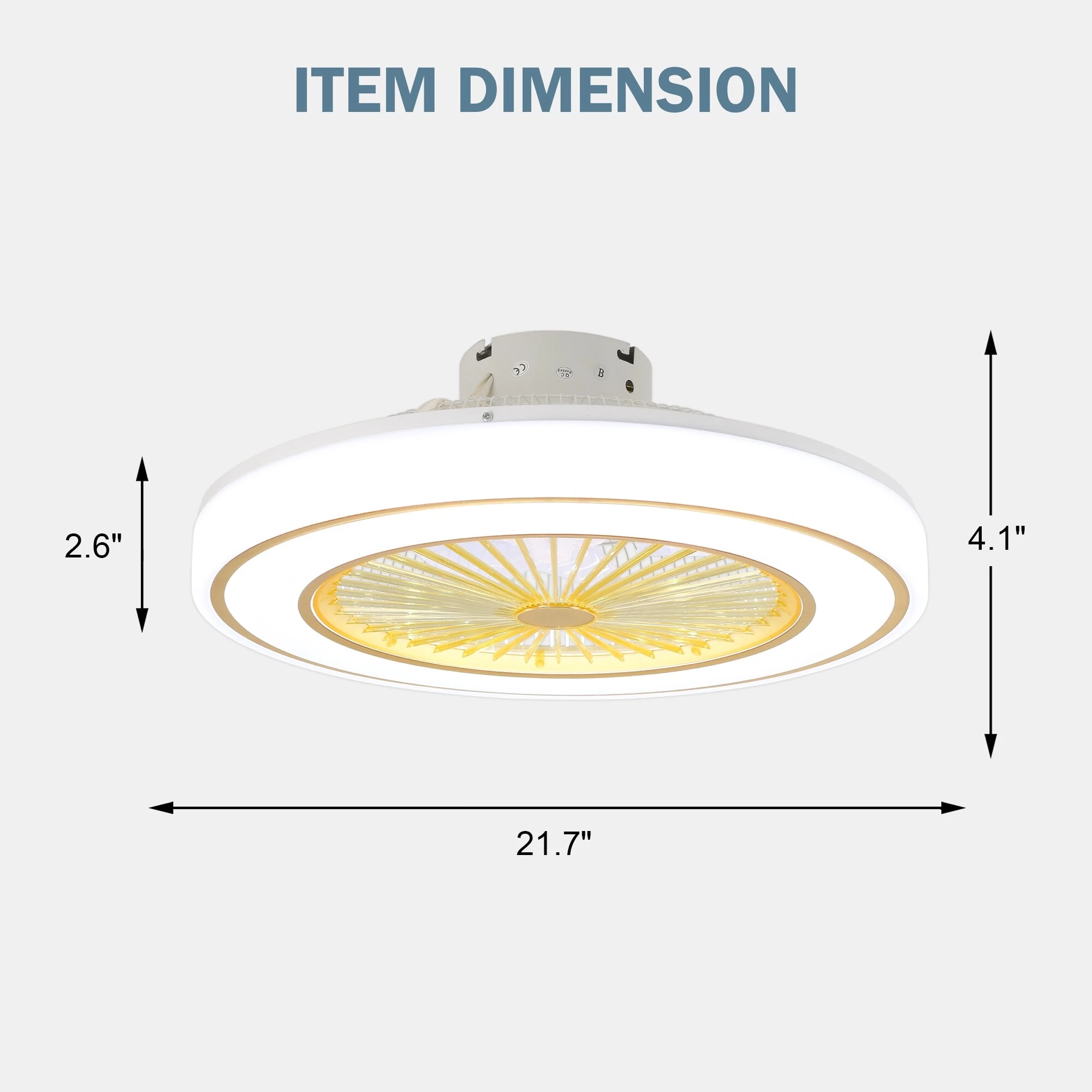 21" White Modern Ceiling Fan LED Kit Included App Control Ceiling Fan For Bedroom Living Room 3 Light Tone 6 Fan Speed - 21.9" 3 21" White Modern Ceiling Fan LED Kit Included App Control Ceiling Fan For Bedroom Living Room 3 Light Tone 6 Fan Speed - 21.9"