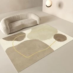 3' X 5' Modern Multipurpose Area Rug For Bedroom & Living Room With Geometric Pattern