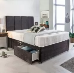 Plush Divan Set With Matching Designer Headboard & Choice Of Mattress