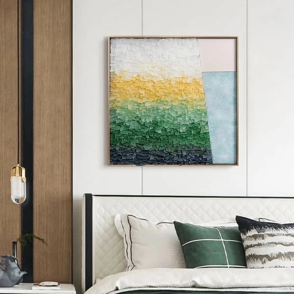 Extra 10% OFF 23.6" Coastal Square Sea Glass Wall Art Unique Ocean Beach Decor For Living Room Bedroom 5 Extra 10% OFF 23.6" Coastal Square Sea Glass Wall Art Unique Ocean Beach Decor For Living Room Bedroom - Image 3