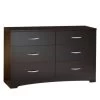 QuikFurn Modern 6-Drawer Bedroom Dresser In Chocolate Wood Finish Dark Brown 1 QuikFurn Modern 6-Drawer Bedroom Dresser In Chocolate Wood Finish Dark Brown -Bedroom Furniture Shop 25e75305d8664ea0a74af540e269eb2f