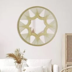 Extra 20% OFF 23.6" Boho Round Woven Rattan Wall Mirror Decor Art Living Room Bedroom 11 Extra 20% OFF 23.6" Boho Round Woven Rattan Wall Mirror Decor Art Living Room Bedroom -Bedroom Furniture Shop 2961316a22df8e40ed834d7c49b0a6b3