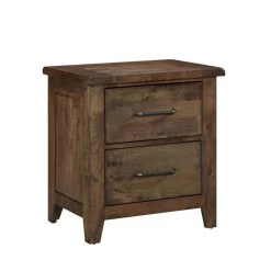Classic Transitional Design Nightstand Burnished Finish Solid Rubberwood Bedroom Side Table Rustic Look Furniture 12 Classic Transitional Design Nightstand Burnished Finish Solid Rubberwood Bedroom Side Table Rustic Look Furniture -Bedroom Furniture Shop 2afc28e6c0a147bba573453954b73748