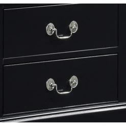 Classic Louis Philippe Style Black Finish 1pc Nightstand Of Drawers Traditional Design Bedroom Furniture Black 12 Classic Louis Philippe Style Black Finish 1pc Nightstand Of Drawers Traditional Design Bedroom Furniture Black -Bedroom Furniture Shop 2cc9f43256584585b241c9e849570d44