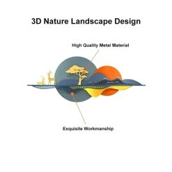 Best Seller 59" Modern 3D Unique Metal Nature Landscape Wall Decor Art For Living Room Bedroom -Bedroom Furniture Shop 2db906bc9b130ac6e41442860f2acbc3