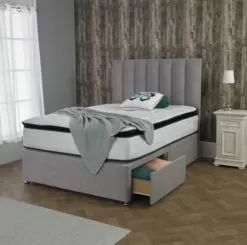 Sutton Fabric Divan With Superior Pocket Spring 2000 Pillow Top Memory Foam Mattress -Bedroom Furniture Shop 305 91 600x595 1