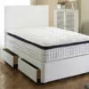 Fabric Divan + Pocket 2000 Pillow Top Mattress -Bedroom Furniture Shop 306