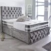 Crushed Velvet Divan Set + Pocket 1550 Spring Memory Mattress + Matching Footboard & Headboard -Bedroom Furniture Shop 335 2a 1 600x600 1