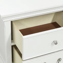 Classic Traditional Style 1pc Nightstand Wood White Finish Dovetail Drawers Bedside Table Bedroom Furniture White 11 Classic Traditional Style 1pc Nightstand Wood White Finish Dovetail Drawers Bedside Table Bedroom Furniture White -Bedroom Furniture Shop 370e97435ba24ba8acc55367aa30f980