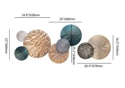 3D Art Deco Large Metal Round Textured Wall Decor For Living Room Bedroom -Bedroom Furniture Shop 3ec6d17add046b690b68ba8a2fcd72cd