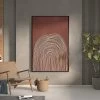 Modern Wall Decor For Living Room Bedroom Abstract Geometric Painting Art In Red & Gold -Bedroom Furniture Shop 41732b5b8ea320c447e0d408338d2177