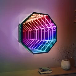 Extra 10% OFF 3D Octagon LED Tunnel Infinity Wall Mirror Decor Light Art Party Living Room Bedroom 9 Extra 10% OFF 3D Octagon LED Tunnel Infinity Wall Mirror Decor Light Art Party Living Room Bedroom -Bedroom Furniture Shop 41f22b546723604c2e1a56c4476ef2df