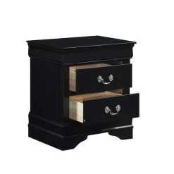 Classic Louis Philippe Style Black Finish 1pc Nightstand Of Drawers Traditional Design Bedroom Furniture Black 15 Classic Louis Philippe Style Black Finish 1pc Nightstand Of Drawers Traditional Design Bedroom Furniture Black -Bedroom Furniture Shop 46c2b4c6980c4a519e91a4aee7a731a9