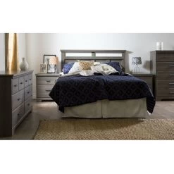 QuikFurn 2-Drawer Bedroom Nightstand In Gray Maple Wood Finish Grey Maple -Bedroom Furniture Shop 49458a15feb5492881d103aa31133466