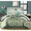 Chic Home Perfect Bonito Jacquard Motif Fabric Complete Master Bedroom Queen Bed Comforter Set 13 Piece 2 Chic Home Perfect Bonito Jacquard Motif Fabric Complete Master Bedroom Queen Bed Comforter Set 13 Piece -Bedroom Furniture Shop 4d568aa37fc3417b983a02125a399b37
