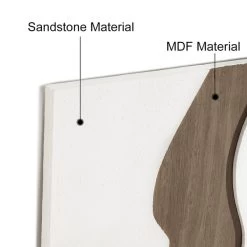 23.6" Abstract & Geometric Human Face Wall Decor Art Living Room Bedroom White & Walnut -Bedroom Furniture Shop 4dae9d8f275a1f49ee11bcc8d3584054